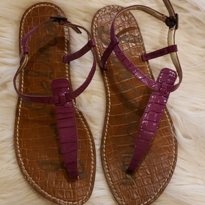Sam‎ Edelman Gigi Prong Purple Sandals Size 8.5